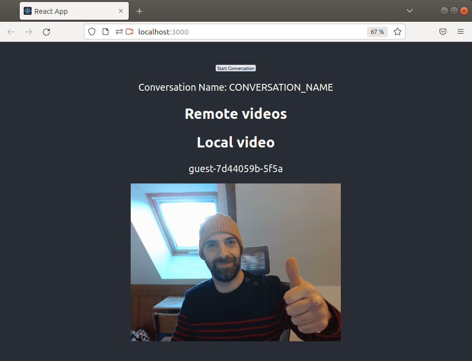 reactJS video API application